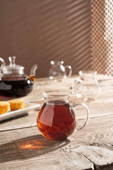 Clasavm Premium Borosilicate Handled Turkish Tea Glass Set - 6 Piece - TryAladdin