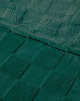Professional-Grade-Supersoft-Jacquard-Check-Double-Blanket-Dark-Green