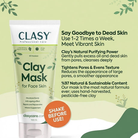 Clay Mask for Face Skin - Pore Tightening, Anti - Spot & Moisturizing - TryAladdin