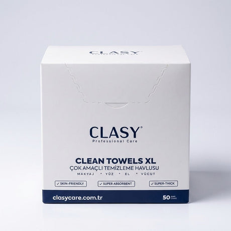 Clean Towels XL - 50 Count Single - Use Makeup & Face Cleansing - TryAladdin