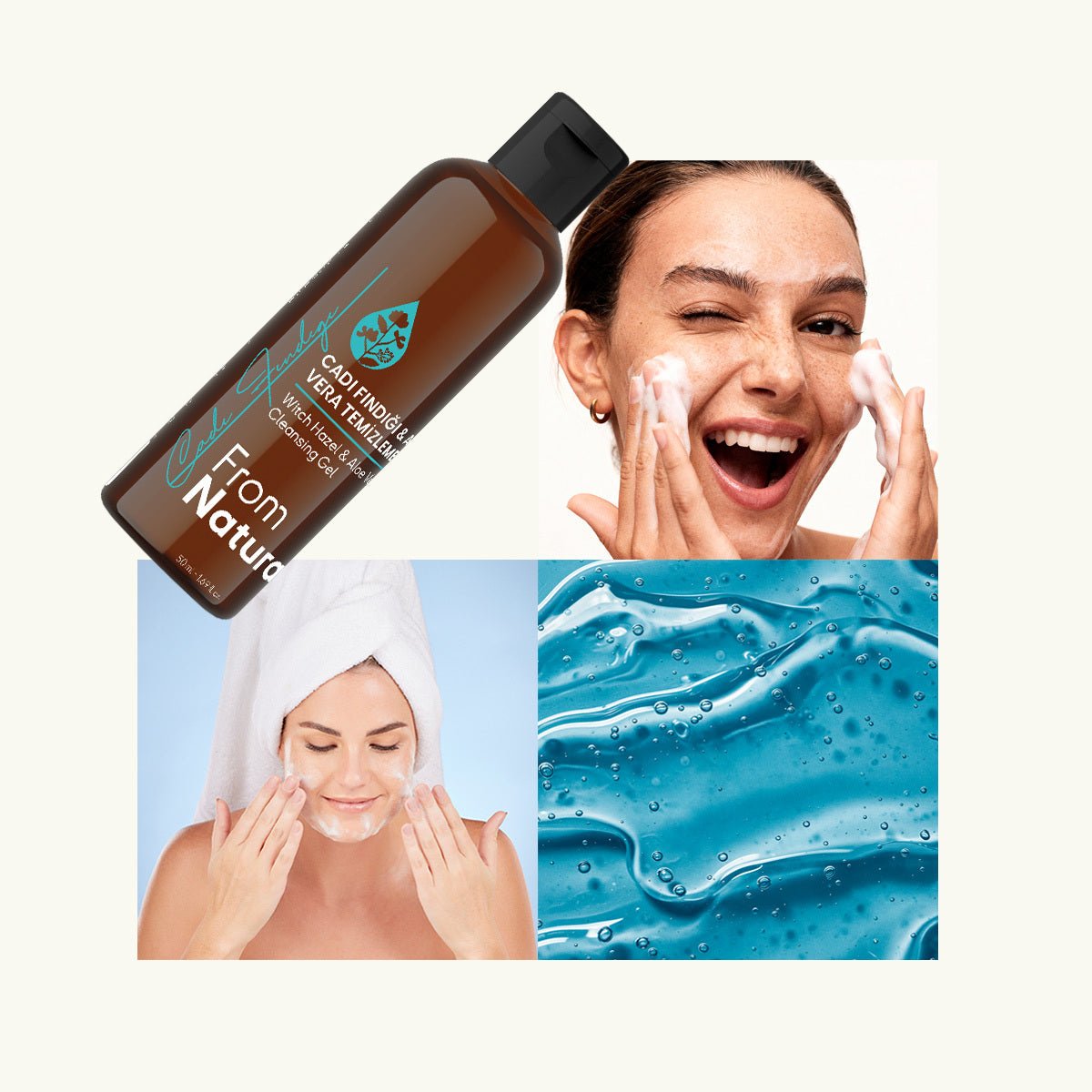 Cleansing Gel - Hydrating, Brightening & Pore Refining with Witch Hazel & Aloe Vera - TryAladdin