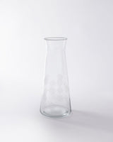 Clear Glass Carafe - Elegant Snowflake Design - TryAladdin