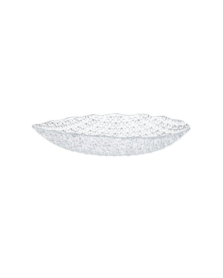 Clear Glass Oval Serving Bowl - Modern Elegance & Versatility - TryAladdin