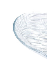 Clear Glass Oval Serving Plate - Modern Minimalist Design - TryAladdin