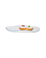 Clear Glass Oval Serving Plate - Modern Minimalist Design - TryAladdin