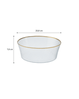Clear Glass Serving Bowl - Chevreuil Collection for Modern Tables - TryAladdin