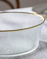 Clear Glass Serving Bowl - Chevreuil Collection for Modern Tables - TryAladdin