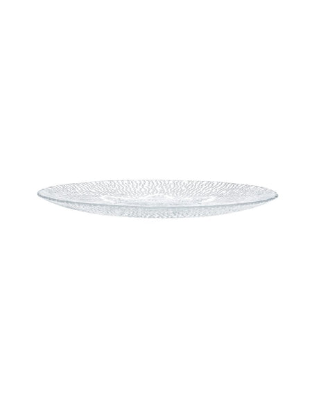 Clear Glass Serving Plate - Granville Collection Style - TryAladdin