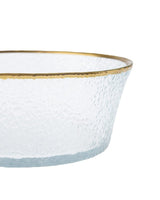 Clear Glass Small Serving Bowl - Chevreuil Design - TryAladdin