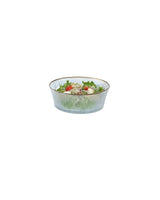 Clear Glass Small Serving Bowl - Chevreuil Design - TryAladdin