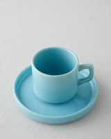 Premium Ceramic Light Blue Tea Cup Set 4 Piece 184ml