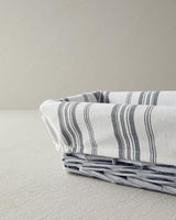 Premium Handwoven Wicker Bread Basket - Grey Finish