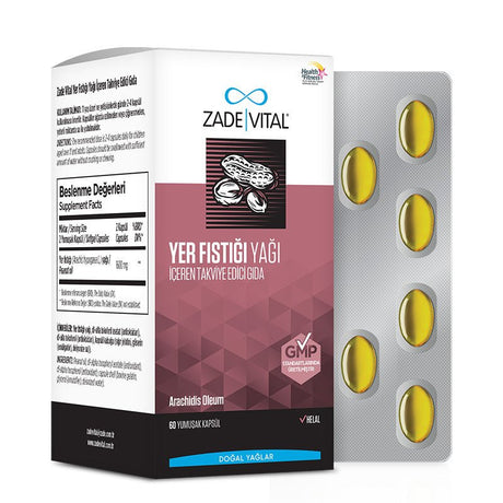 Cold Press Peanut Oil Softgels - Pure & Naturally Gluten - Free - TryAladdin