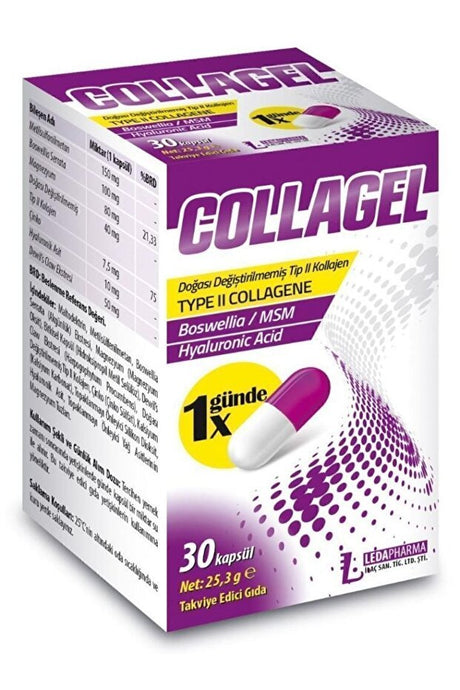 Collagel Type II Collagen Capsules - 30 Count for Joint & Skin Health - TryAladdin