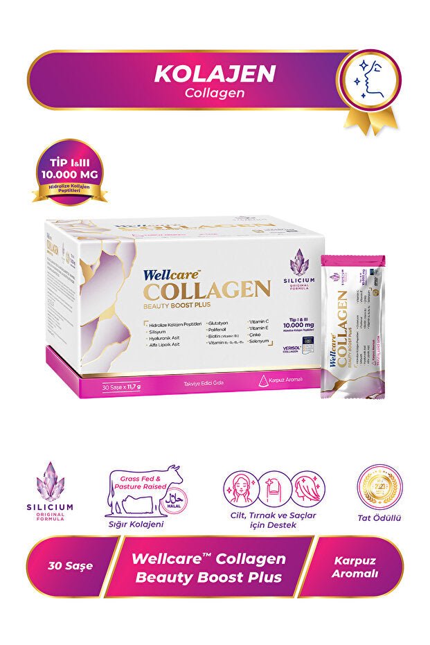 Collagen Beauty Boost Plus - 10,000mg Type I & III, 30 Sachets - TryAladdin