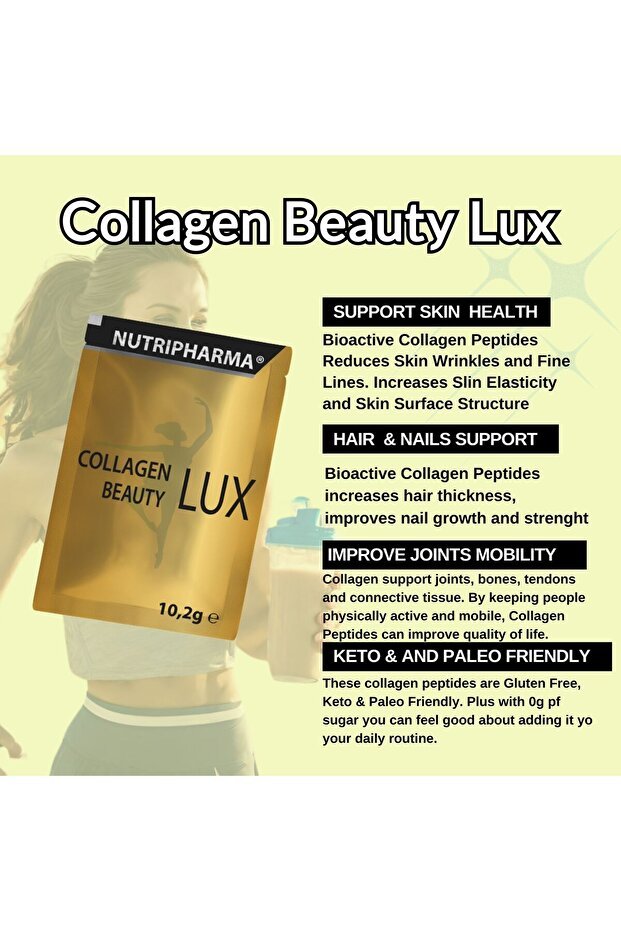 Collagen Beauty Lux - 10000mg Peptides, 30 Sachets - TryAladdin