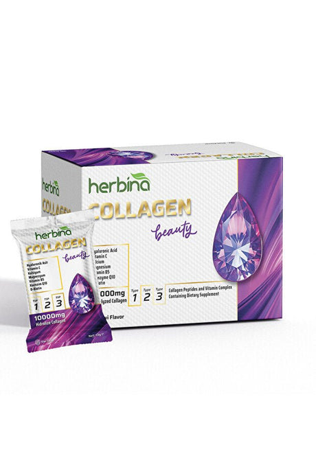 Collagen Beauty Powder - Type 1, 2, 3 Blend, Kiwi, 30 Sachets - TryAladdin