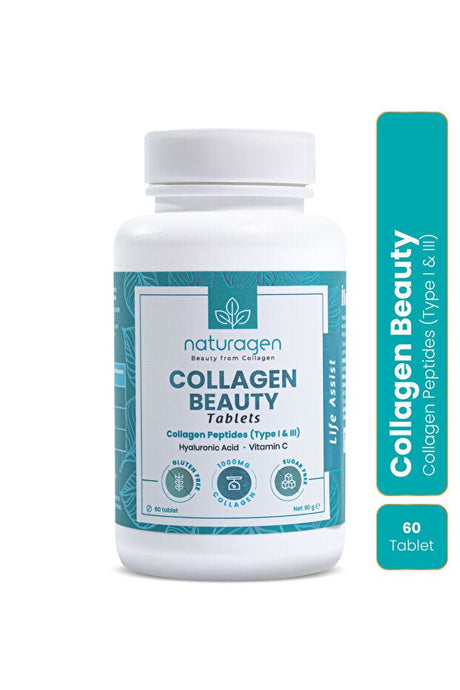 Collagen Beauty Tablets - 60 Tablets with Vitamin C & Hyaluronic Acid - TryAladdin