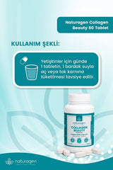 Collagen Beauty Tablets - Type I & III, Hyaluronic Acid & Vitamin C (2x60) - TryAladdin