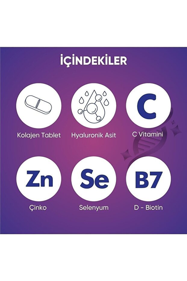 Collagen Beauty Type 1 & 3 - Hyaluronic Acid, Biotin & Zinc - 30 Tablets - TryAladdin