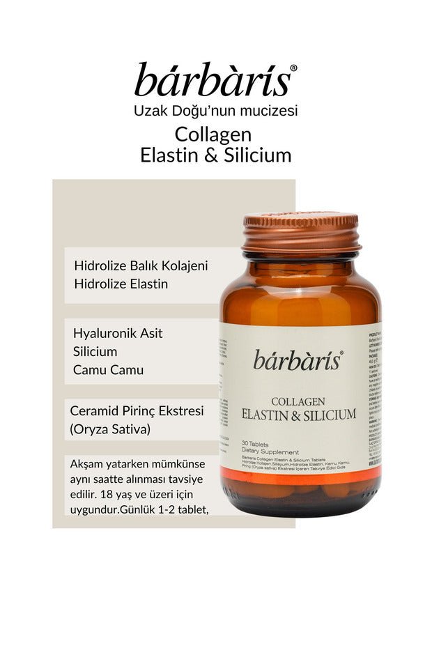 Collagen Elastin & Silicium - 90 Tablets for Skin, Hair & Nails - TryAladdin