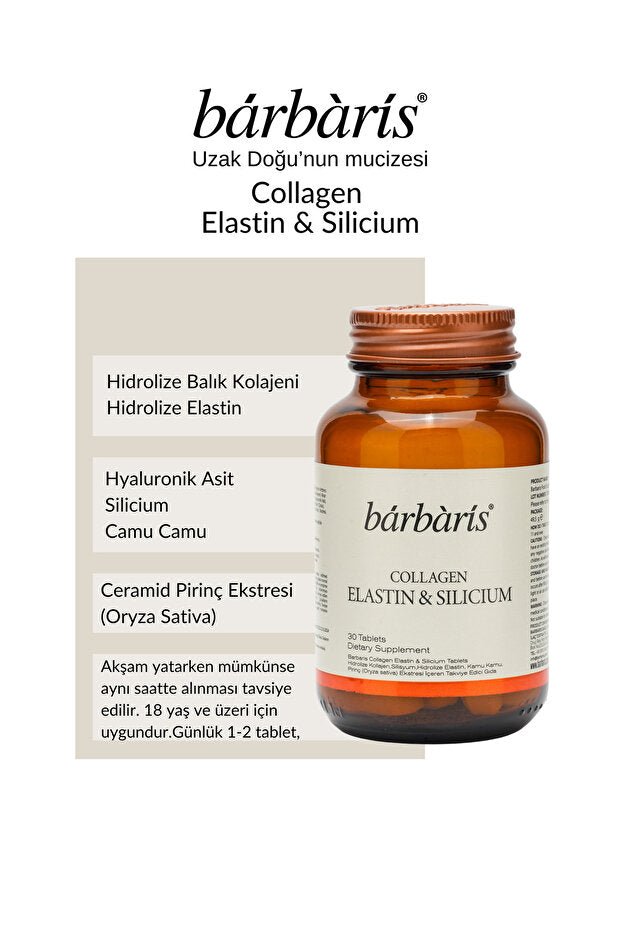 Collagen Elastin & Silicium - 90 Tablets for Skin, Hair & Nails - TryAladdin
