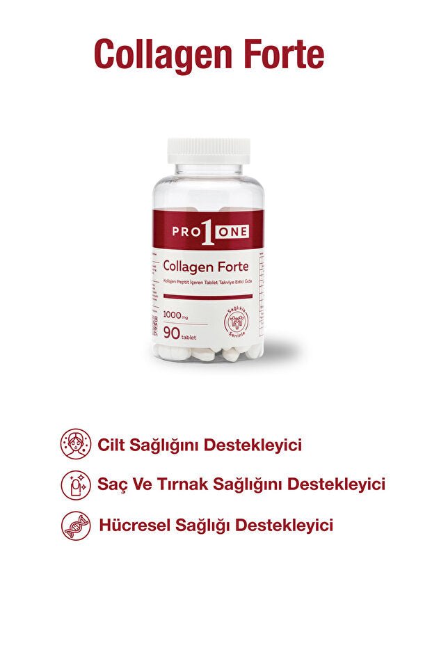 Collagen Forte Tablets - 90 Count for Skin & Joint Health - TryAladdin