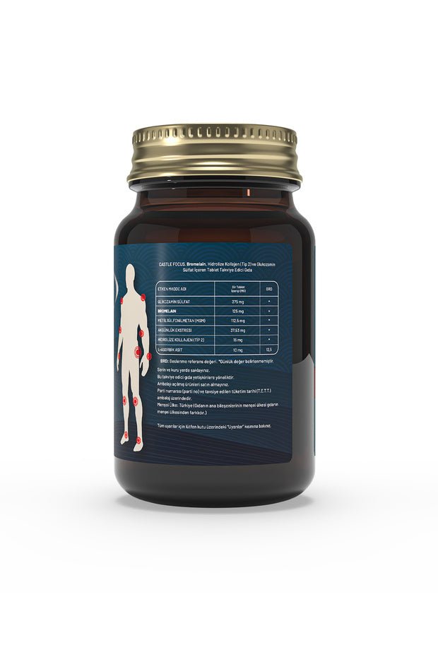 Collagen, Glucosamine, Bromelain - 60 Tablets x 3 for Joint Health - TryAladdin