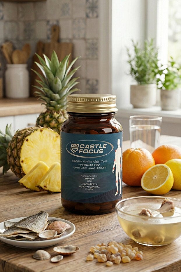 Collagen, Glucosamine, Bromelain - 60 Tablets x 3 for Joint Health - TryAladdin