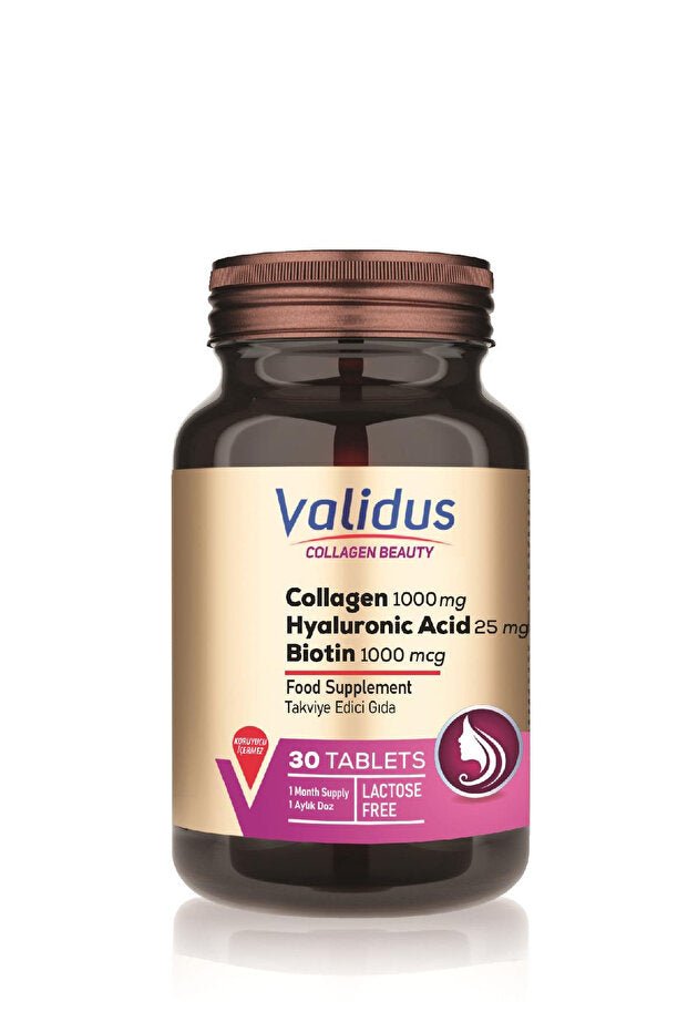 Collagen, Hyaluronic Acid & Resveratrol Beauty Supplement - 30 Tablets - TryAladdin