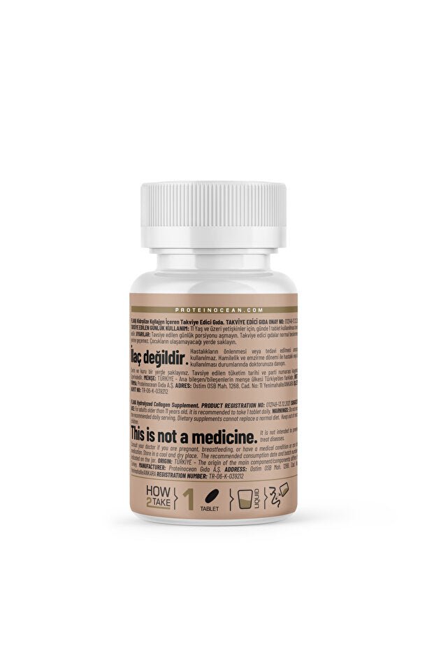 Collagen + Hyaluronic Acid Type 1 - 3 Tablets - 30 Count - TryAladdin