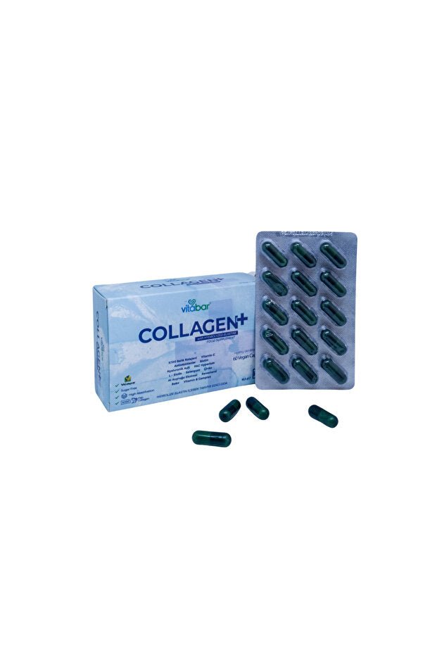 Collagen+ Hydrolyzed Fish Collagen & Elastin - 60 Vegan Capsules - TryAladdin