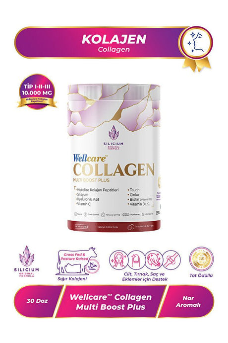 Collagen Multi Boost Plus - 345g Powder, 10,000mg Type I - II - III - TryAladdin