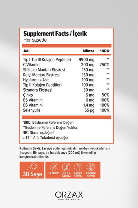 Collagen Mushroom Glow Supplement - 10000mg, 30 Sachets - TryAladdin