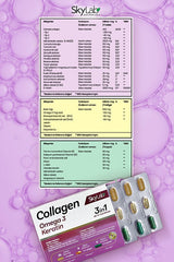 Collagen Omega 3 Keratin - 21 Day 3 - in - 1 Support - TryAladdin