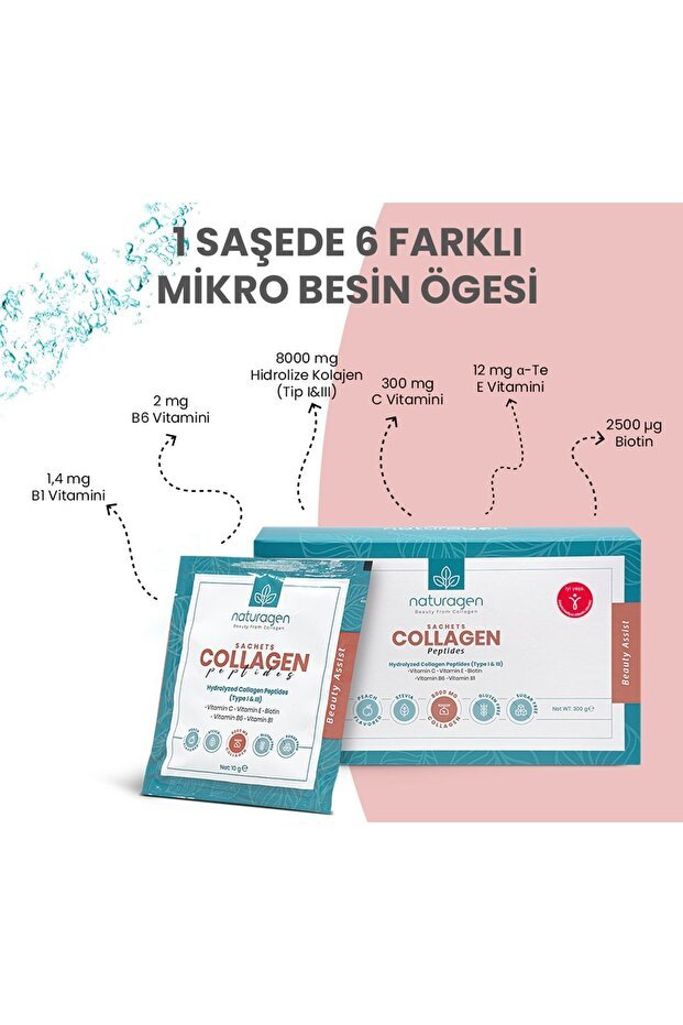 Collagen Peptides - Peach Flavored 8000mg, 30 Sachets - TryAladdin