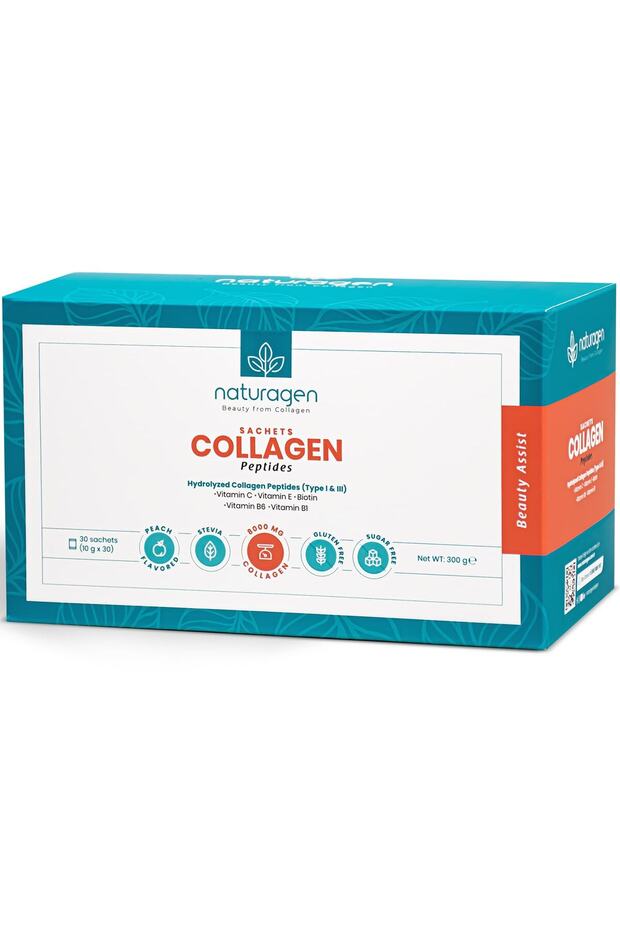 Collagen Peptides - Peach Flavored 8000mg, 30 Sachets - TryAladdin