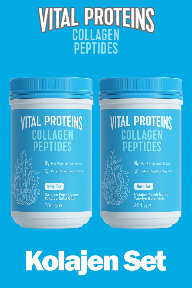 Collagen Peptides Powder - 284g x 2 Jars, Type 1 & 3 - TryAladdin