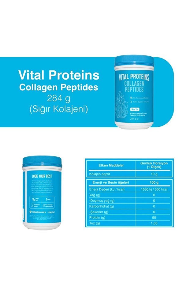 Collagen Peptides Powder - 284g x 2, Unflavored - TryAladdin