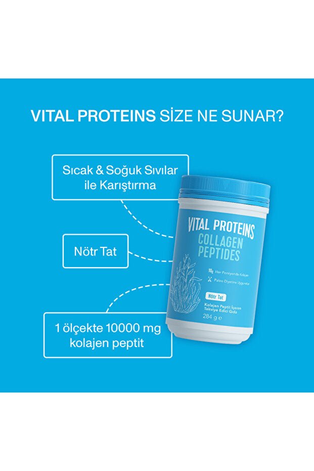 Collagen Peptides Powder - Sugar - Free, Neutral Taste 284g - TryAladdin