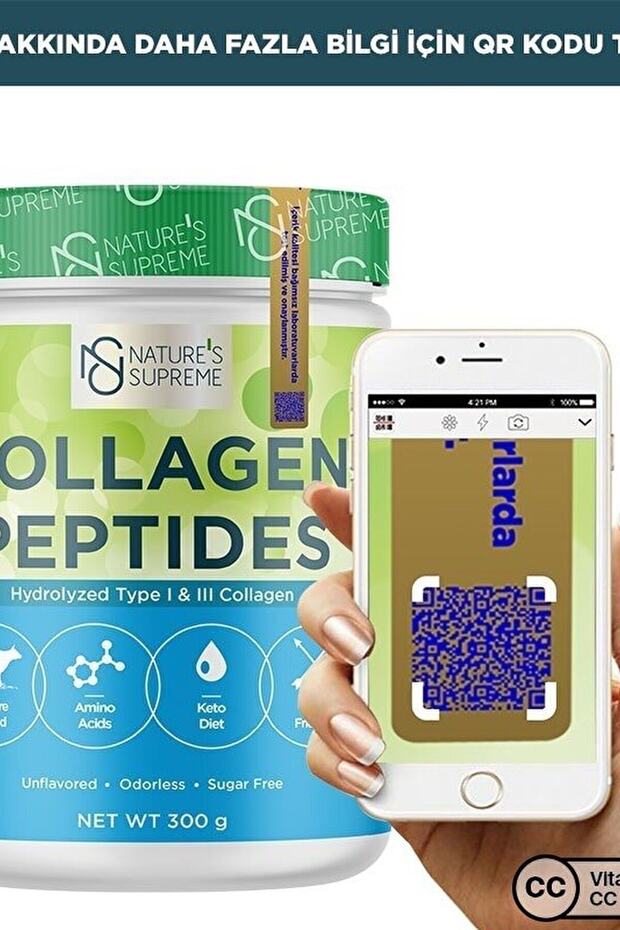 Collagen Peptides Powder - Unflavored, 300g - TryAladdin
