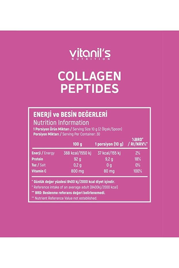Collagen Peptides - Unflavored, 300g with Vitamin C - TryAladdin