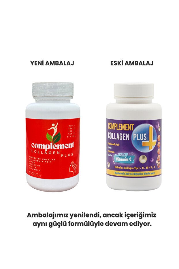 Collagen Plus - 60 Tablets with 5 Collagen Types for Skin & Joint Health - TryAladdin