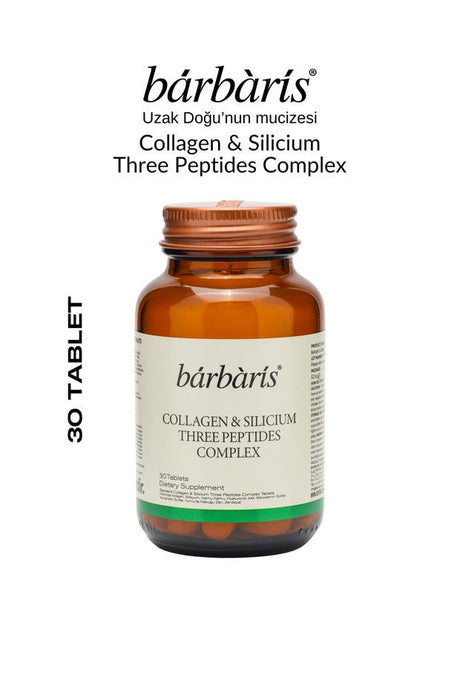 Collagen & Silicium Three Peptides Complex - 30 Tablets - TryAladdin