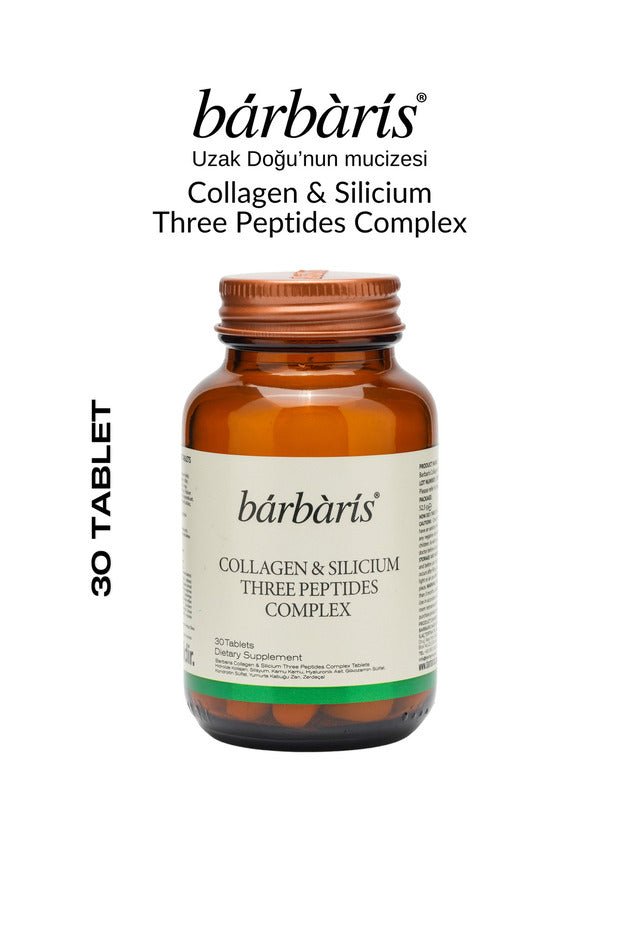 Collagen & Silicium Three Peptides Complex - 30 Tablets - TryAladdin