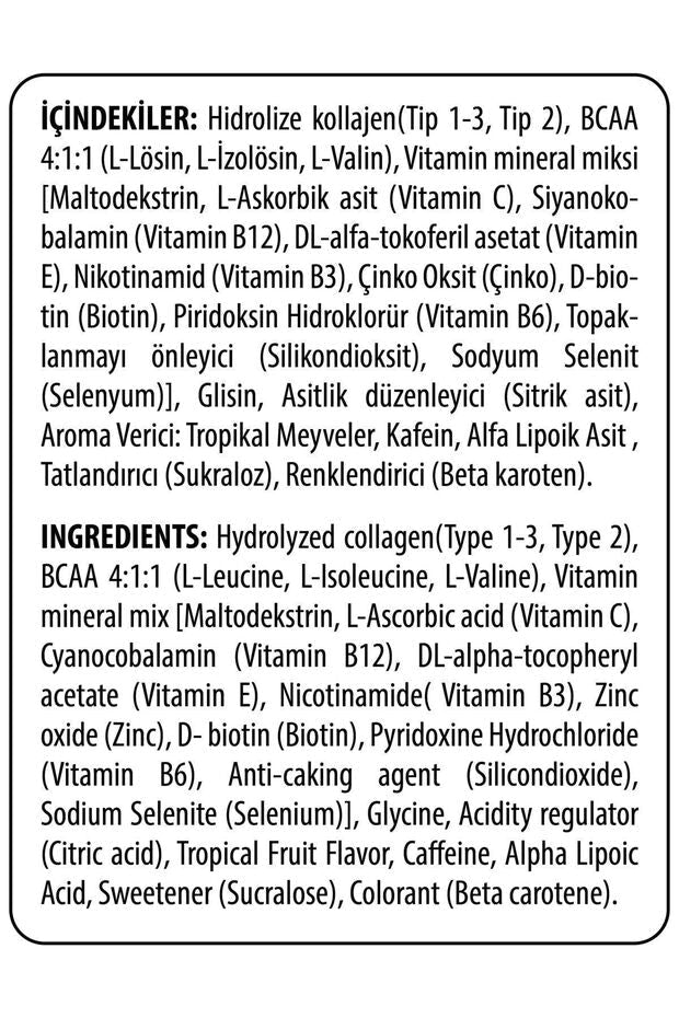 Collagen Sports - 320g Hydrolyzed Collagen with BCAA & Caffeine - TryAladdin