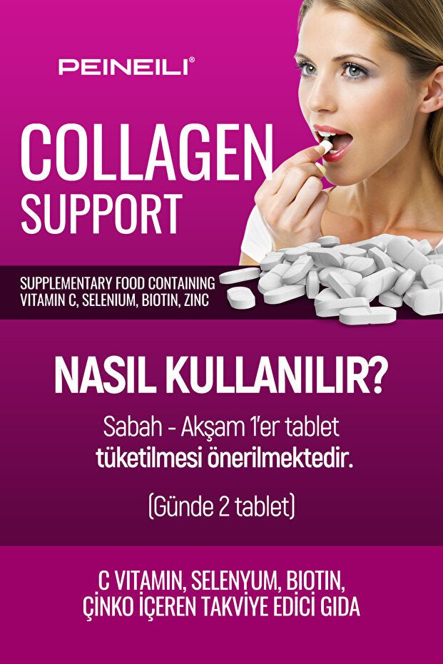 Collagen Support - Hydrolyzed, Prebiotic, 60 Tablets - TryAladdin