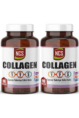 Collagen Type 1 - 2 - 3 with Hyaluronic Acid - 2 x 90 Tablets - TryAladdin
