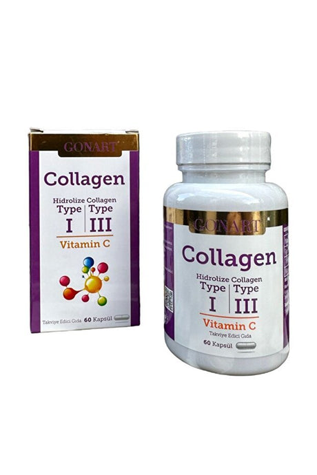Collagen Type I & III with Vitamin C - 60 Capsules - TryAladdin