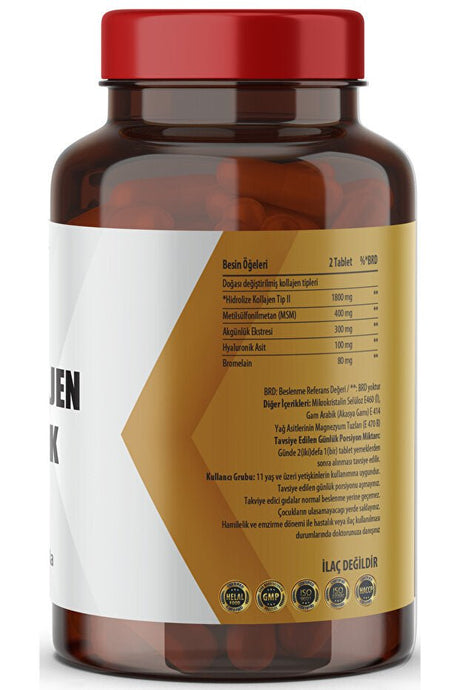 Collagen Type II, MSM, Hyaluronic Acid, Boswellia Serrata - 60 Tablets - TryAladdin